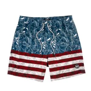 6“ Stretch Printed Volley Shorts-Copper