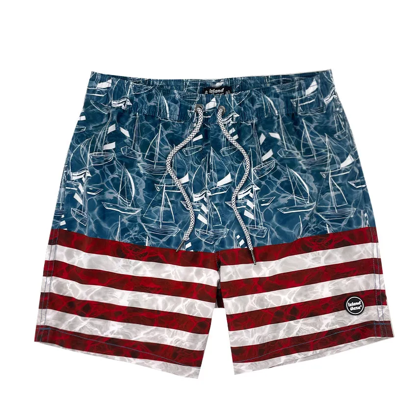 6“ Stretch Printed Volley Shorts-Copper