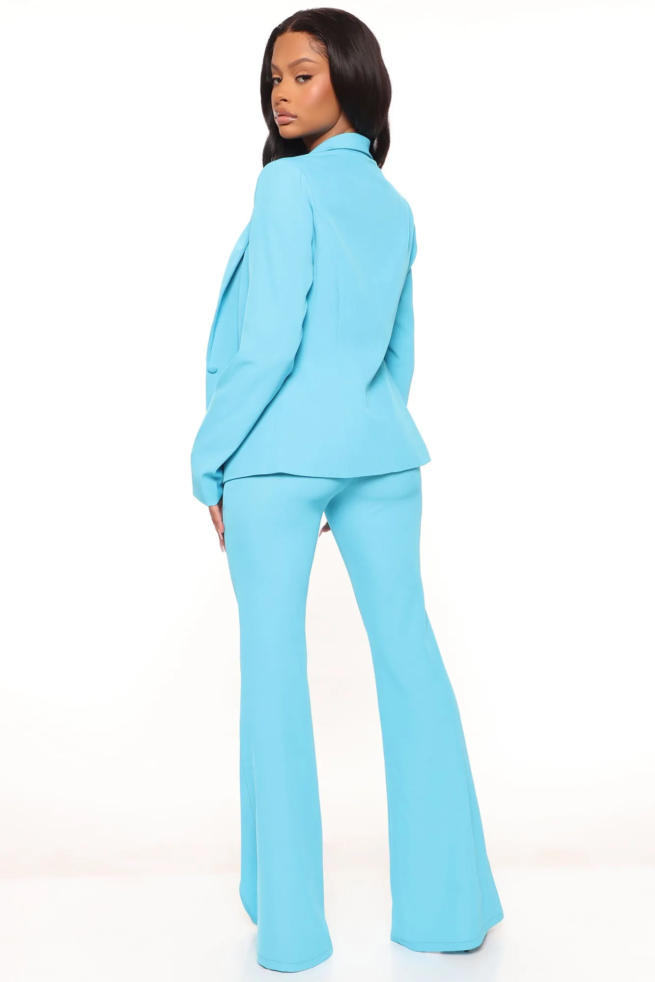 Adele 3 Piece Blazer Pant Set 34 - Blue