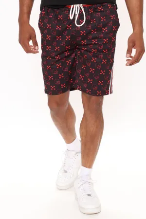 All Over Skulls Short - Black/Red