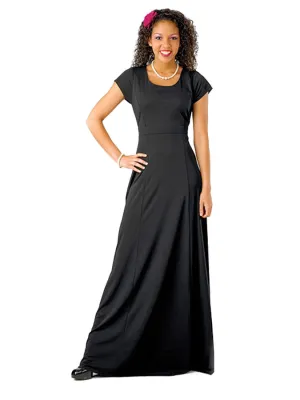 ANGELINA (Style #115) - Scoop Neck, Short Sleeve Dress