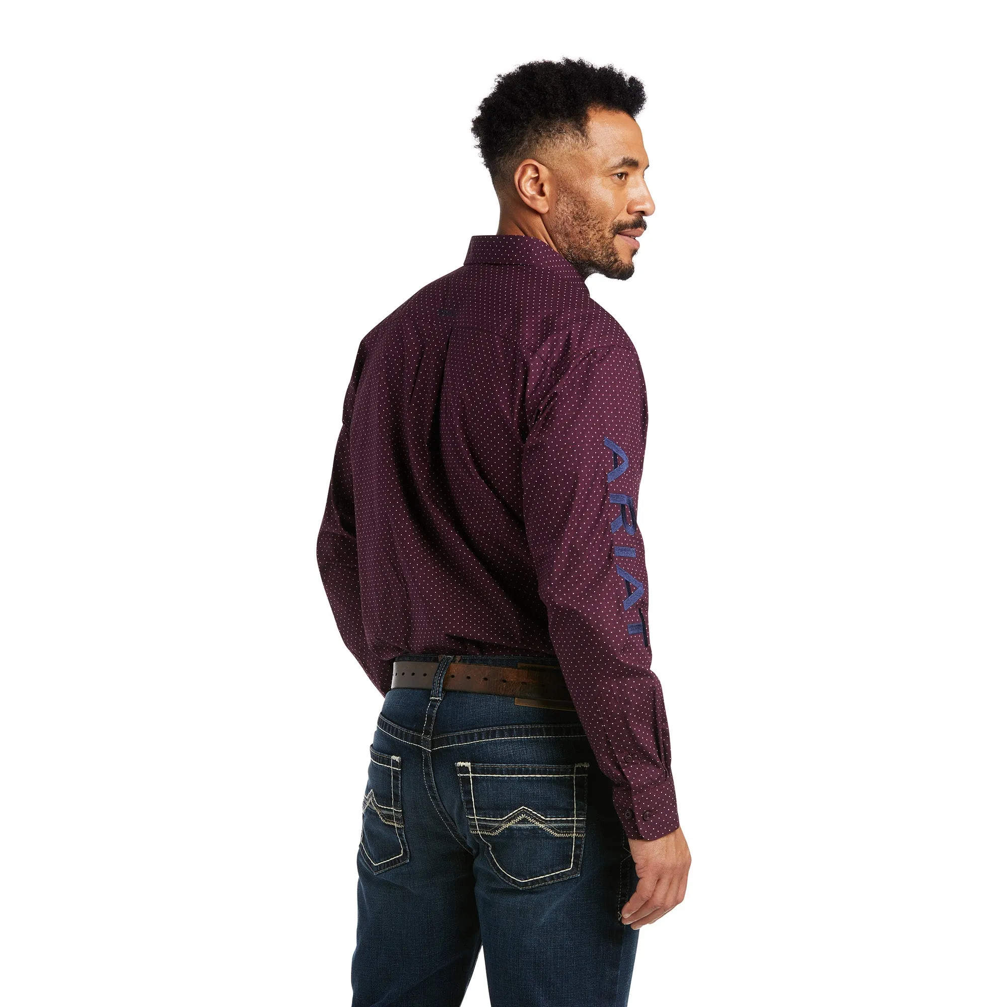 Ariat Men's Team Westin Pomegranate Button Down Shirt 10038084