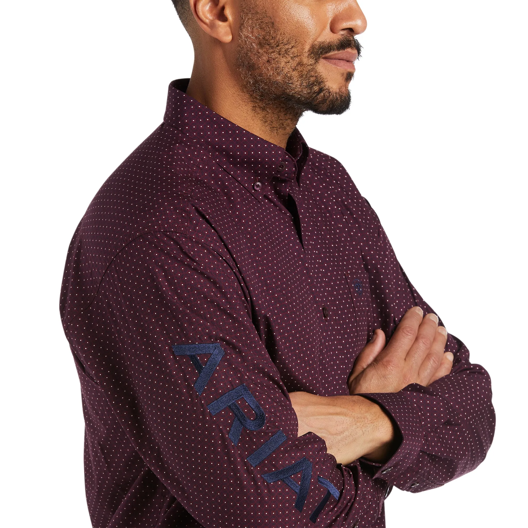 Ariat Men's Team Westin Pomegranate Button Down Shirt 10038084