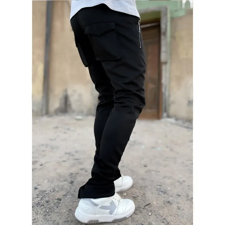 Ashore Shop Men's Multi Pockets Cargo Harem Pants Hip Hop Casual Male Track Pants Joggers Trousers Fashion Harajuku Men Pants