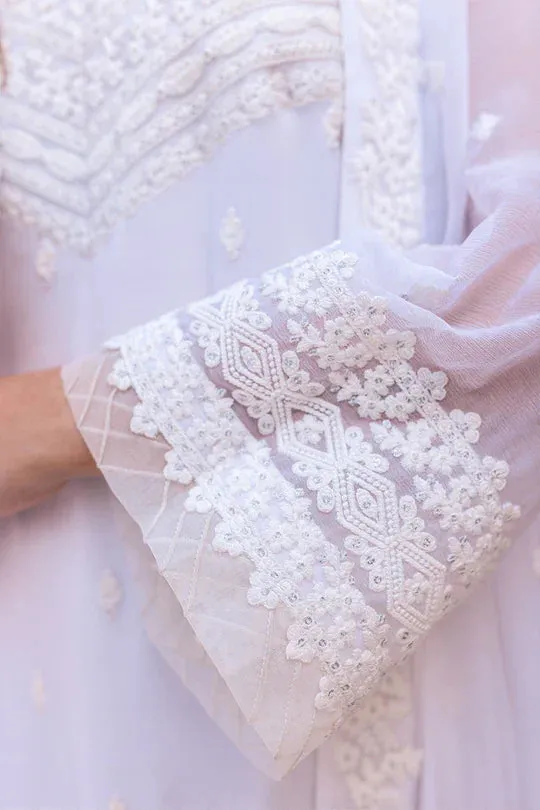 Azure | Embroidered Ensembles 3 Pcs | Snow Haze