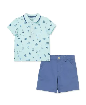 Beach Polo Short Set (12M-24M)