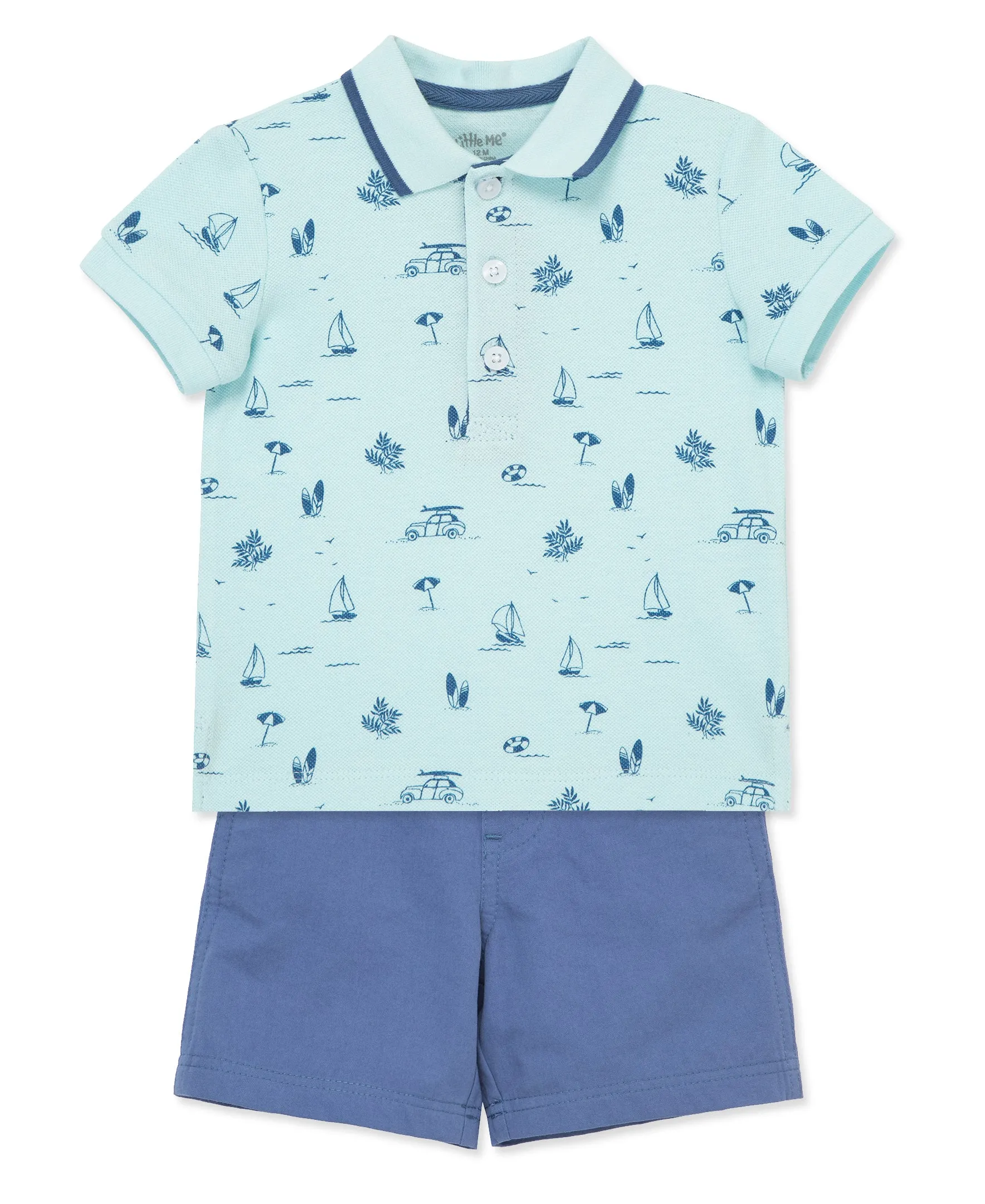 Beach Polo Short Set (12M-24M)