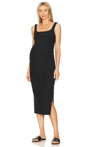 Beyond Yoga Spacedye Icon Midi Maternity Dress in Black