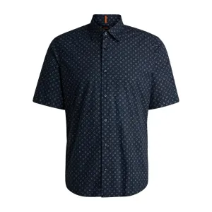 BOSS Cotton Poplin Rash 2 Navy Shirt