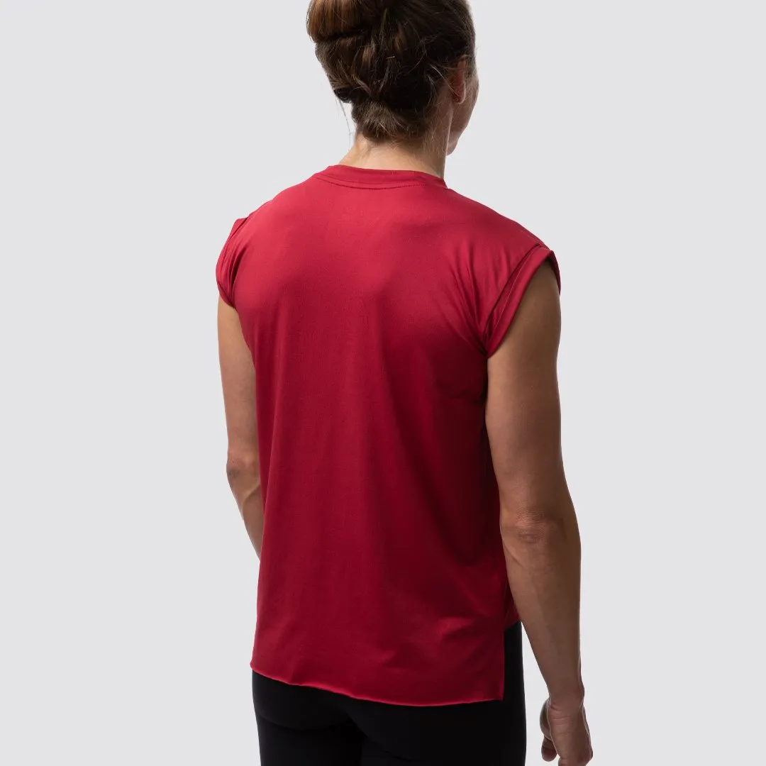 Captivate Muscle Tee (Wine)