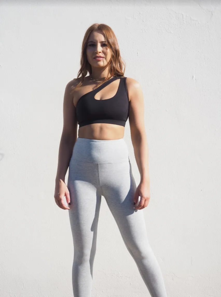 CELINE  // MARBLE GREY MID WAIST LEGGINGS