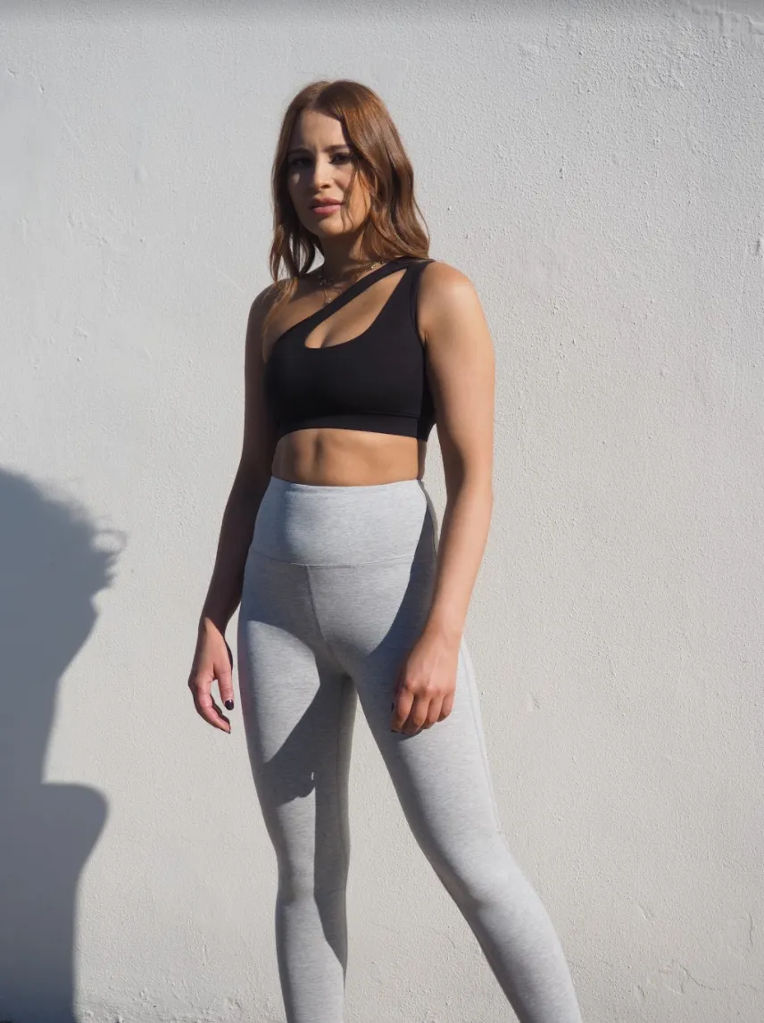 CELINE  // MARBLE GREY MID WAIST LEGGINGS