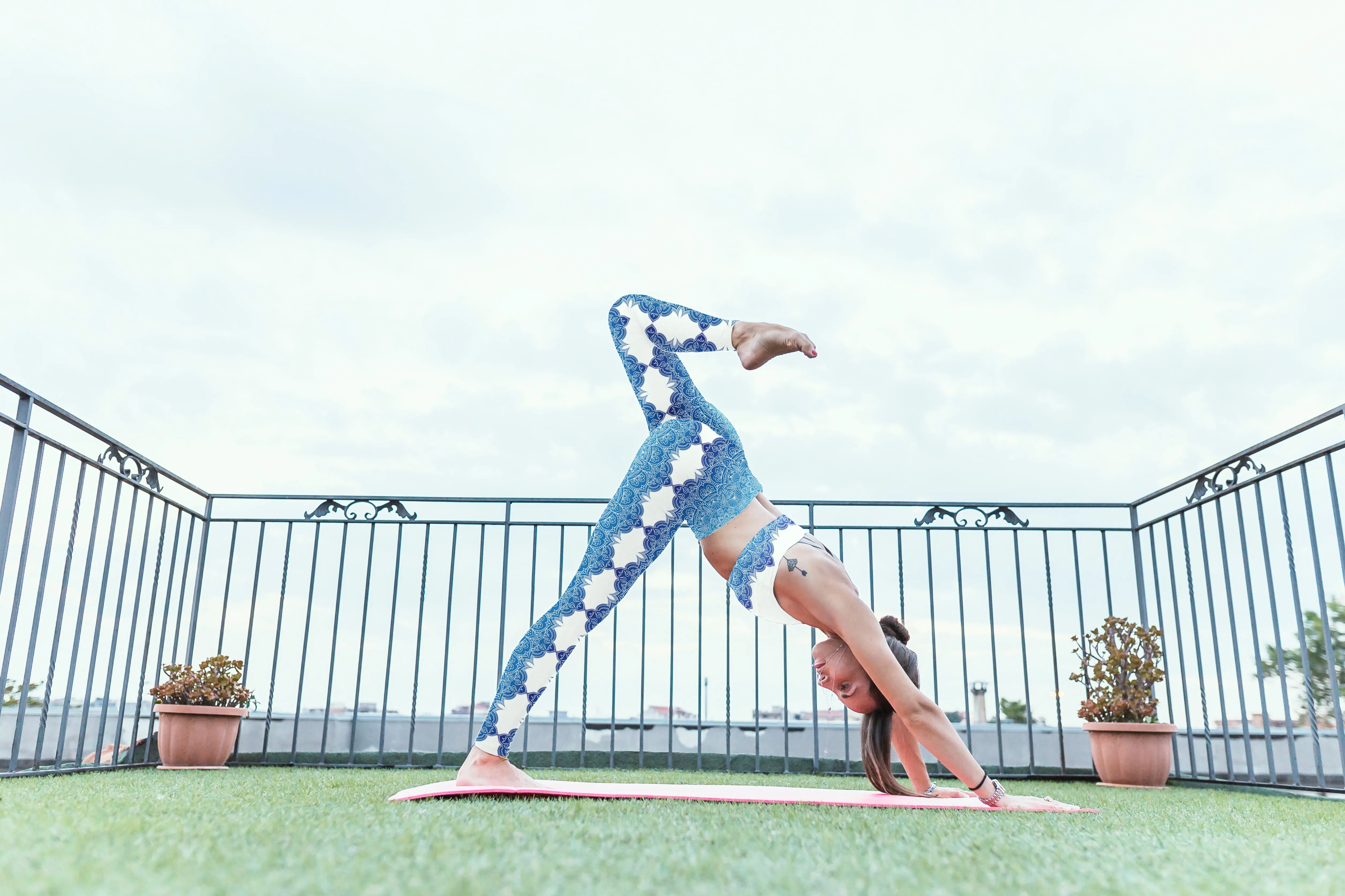 Chakra High Waist Womens Yoga Leggings