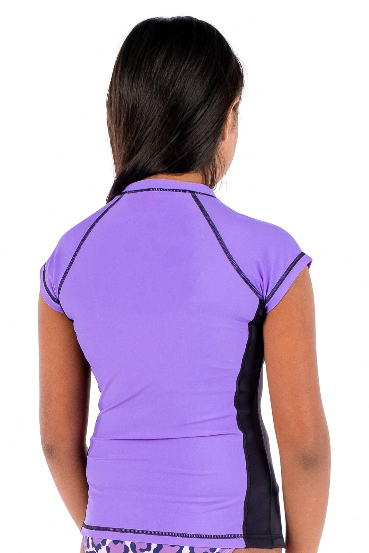 COEGA Girls Youth Rash Guard - Capped Sleeve