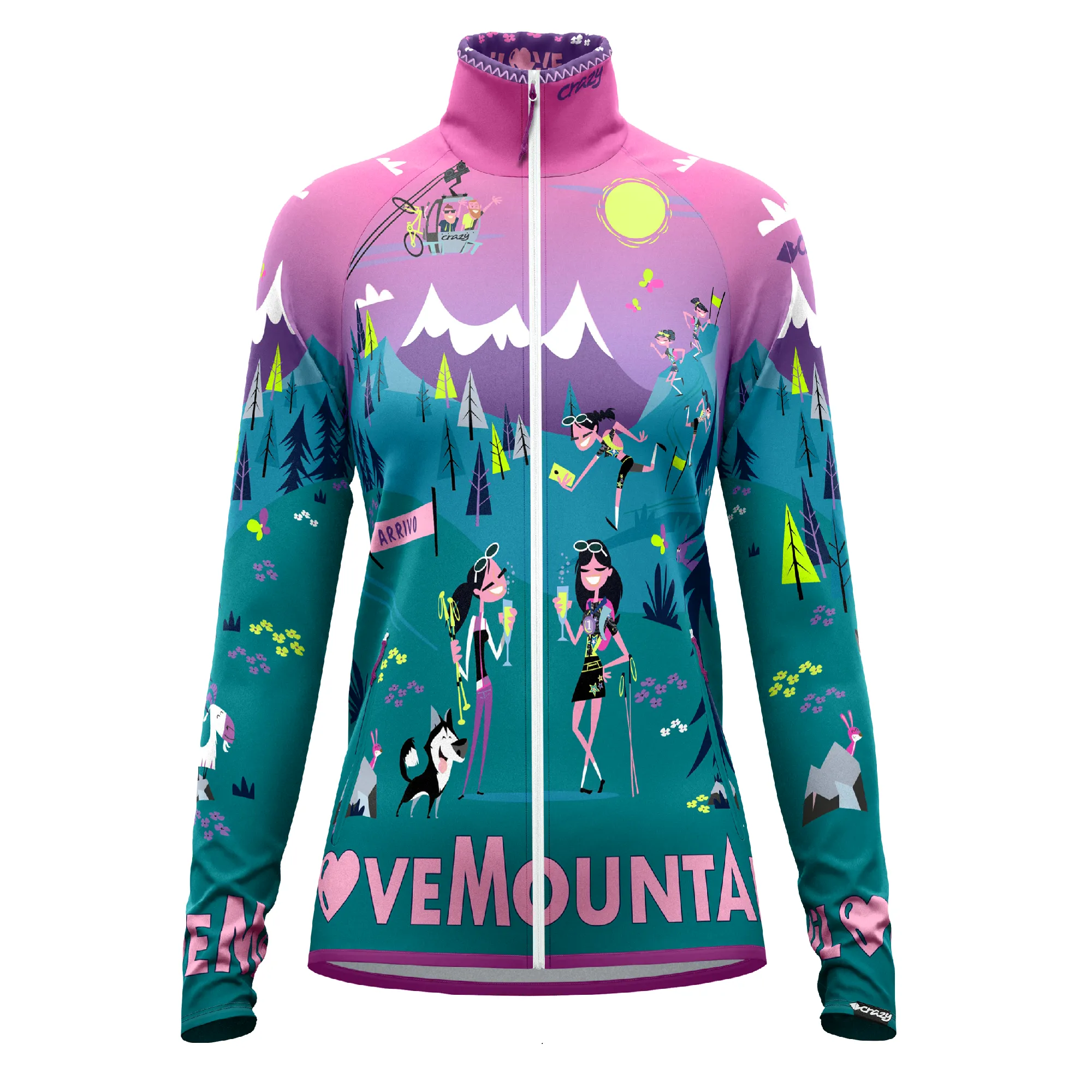 CRAZY PULL WONDER MAGIC LIGHT DONNA SECONDO STRATO TECNICO LEGGERO - SS24 - FANTASIA I LOVE MOUNTAIN