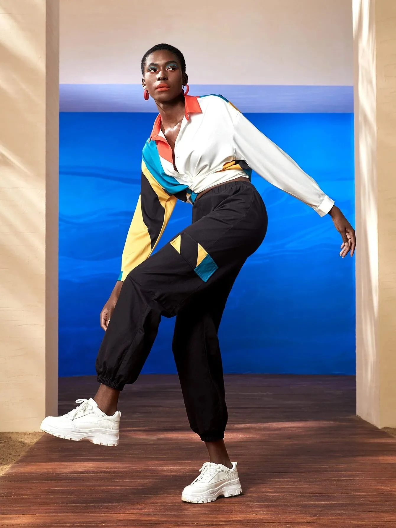 Elastic Waist Cargo Pants