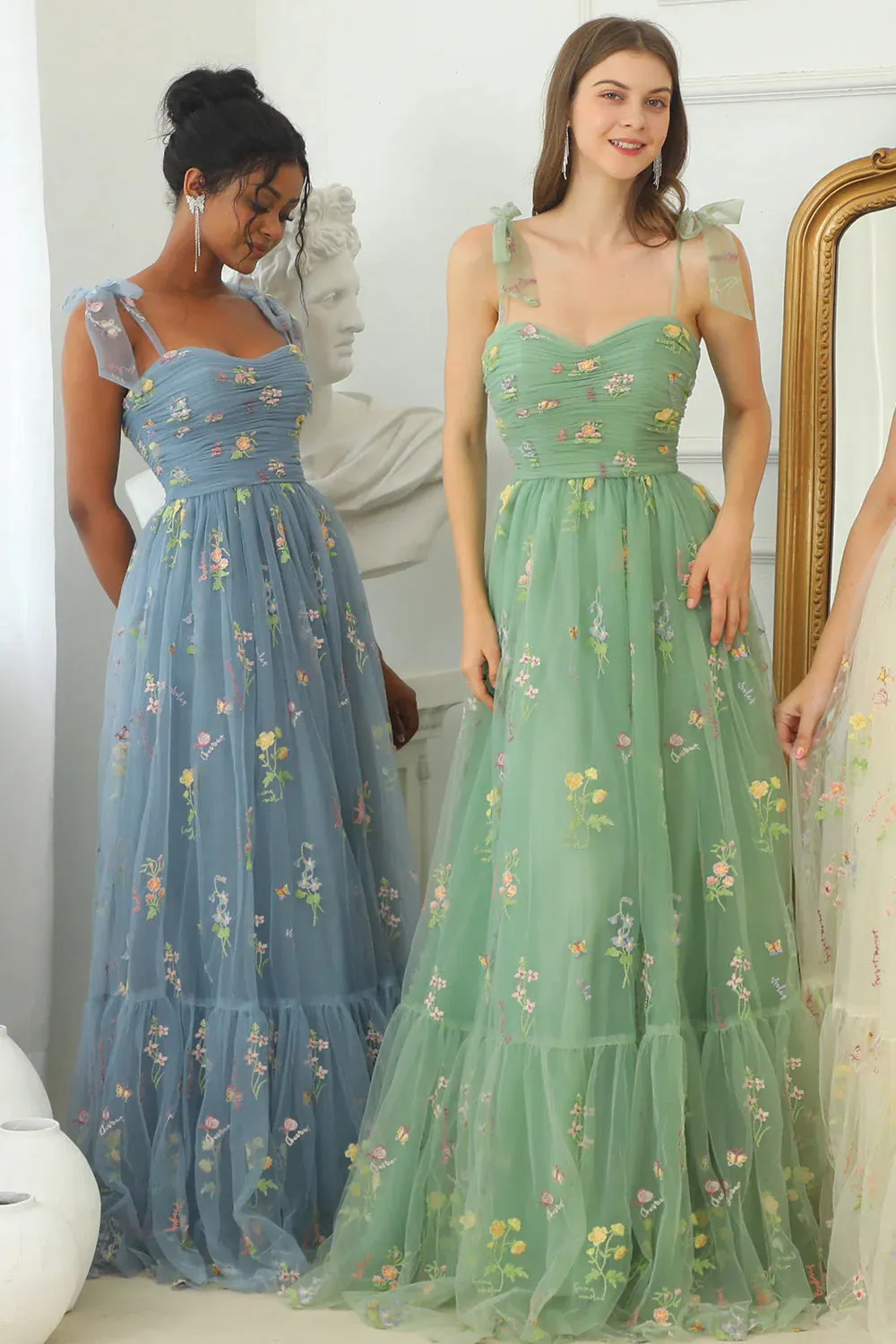 Enchanted Lalla Dress - Dusty Blue