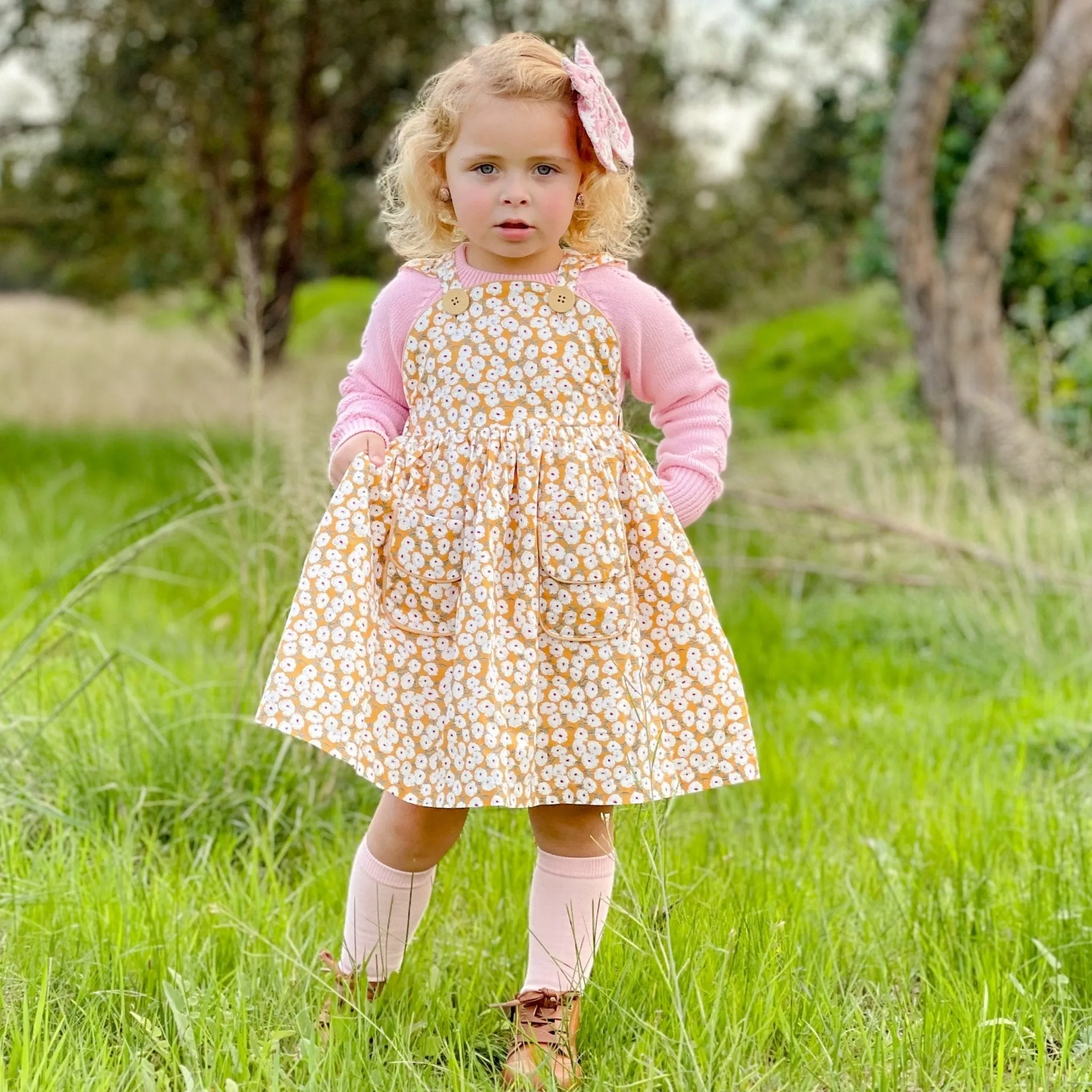 FLORA BUTTON DRESS