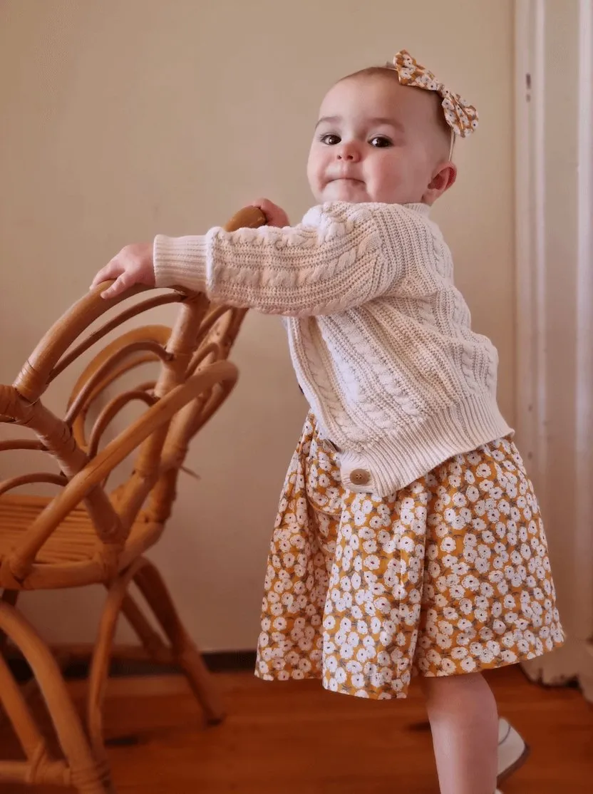 FLORA BUTTON DRESS