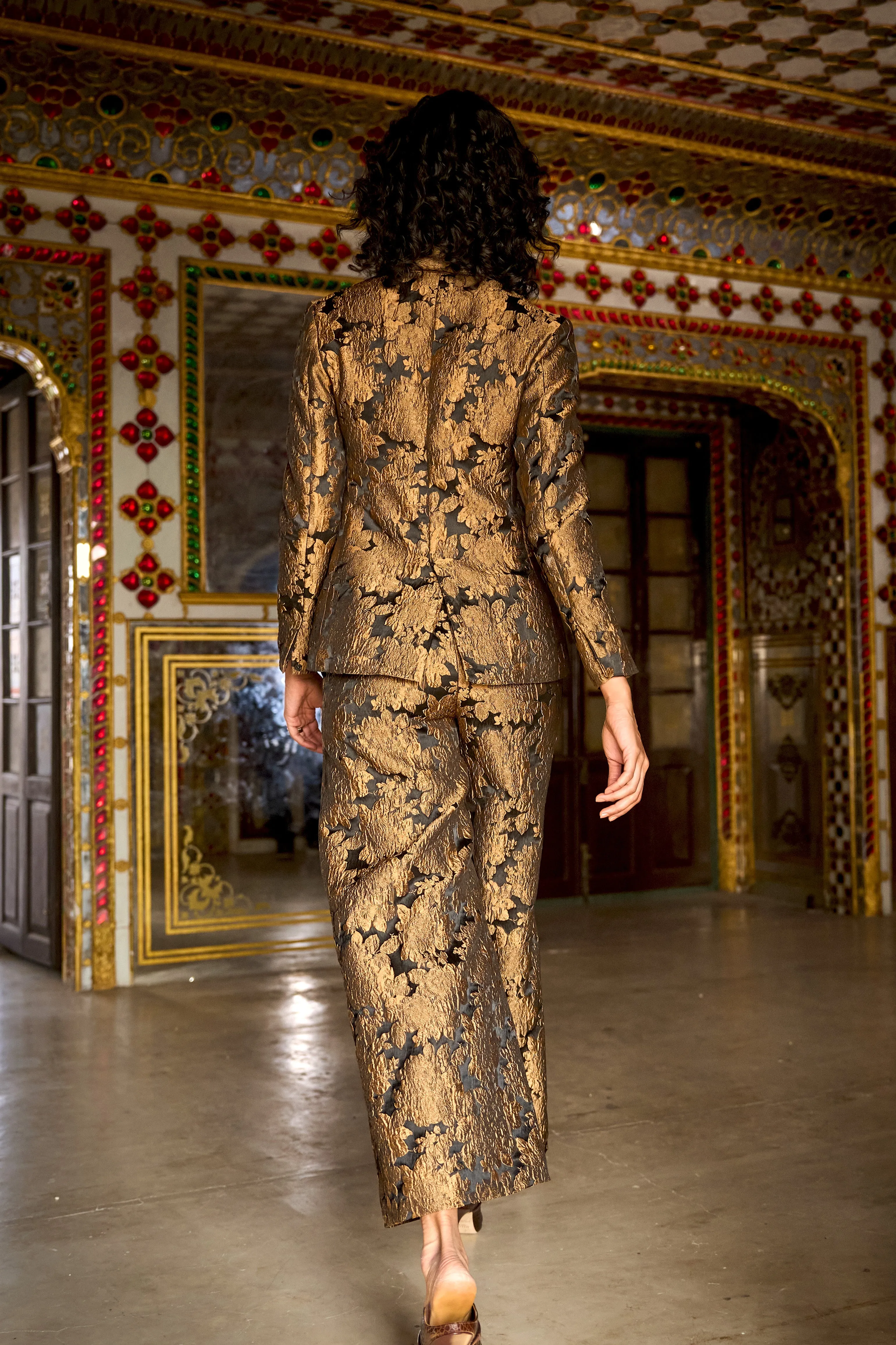 Floral Brocade Suit