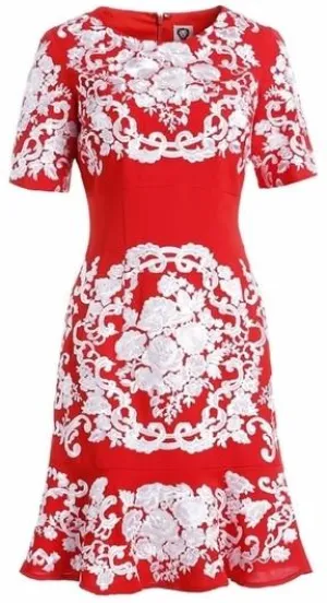 Floral Embroidered Dress