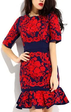 Floral Embroidered Dress