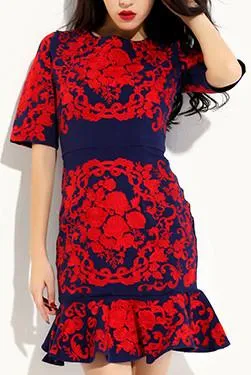 Floral Embroidered Dress