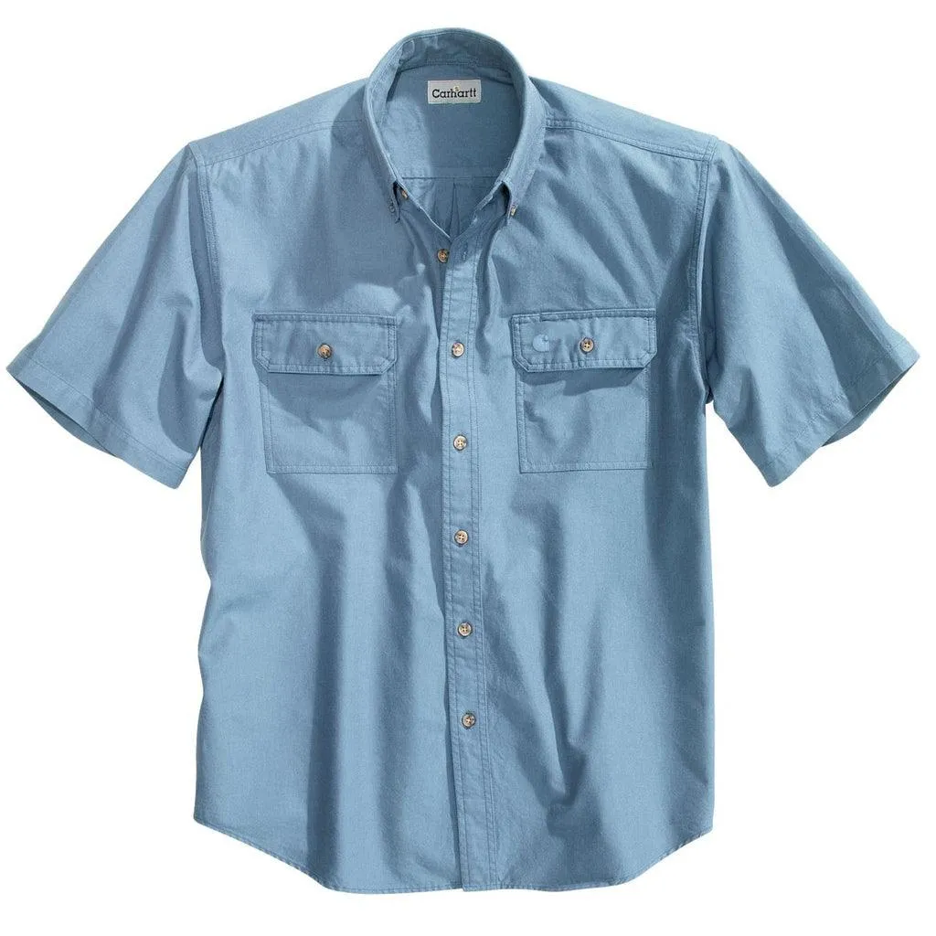 Fort Solid Short Sleeve - Blue Chambray
