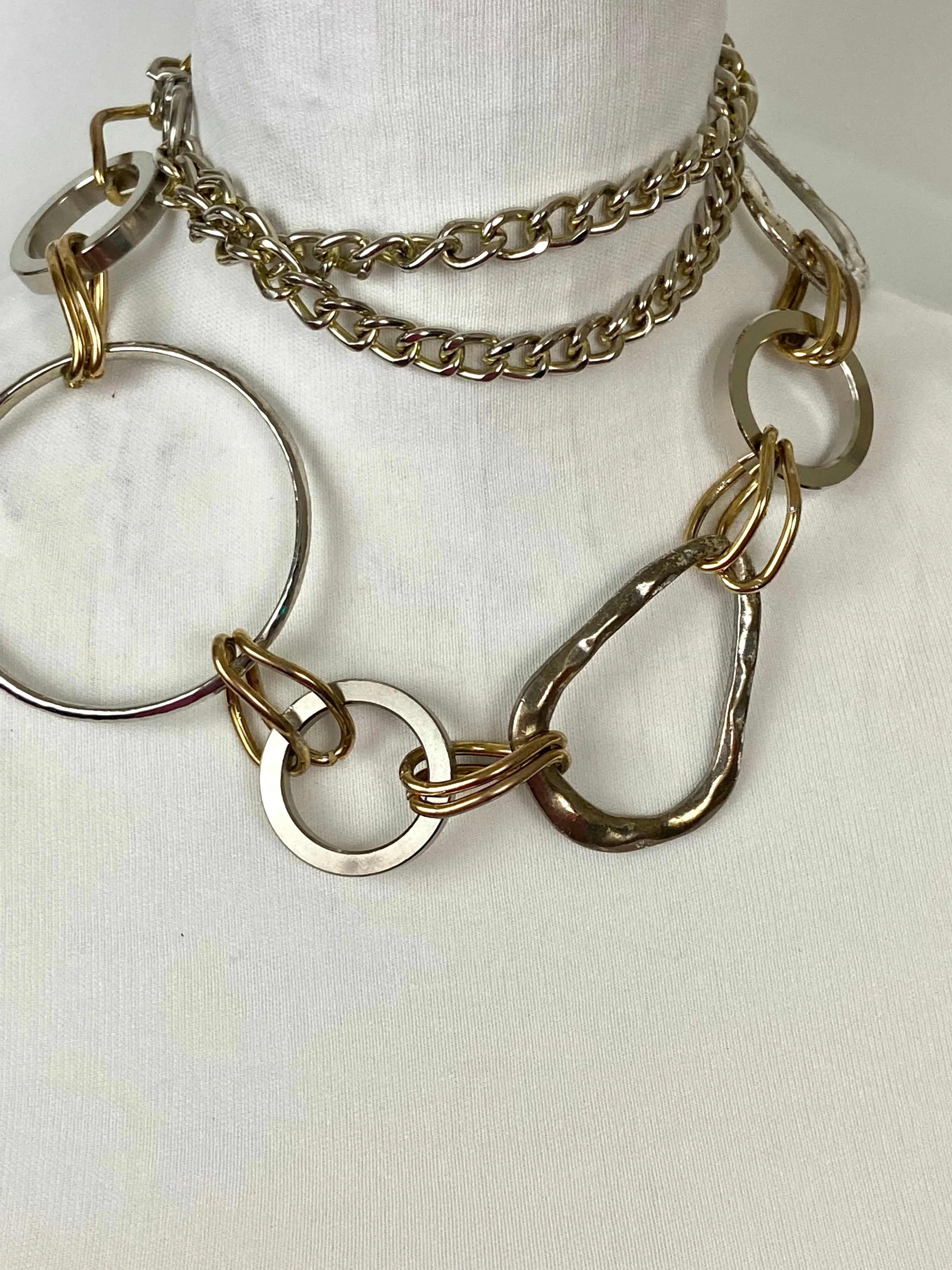 Gold & silver waist chain belt