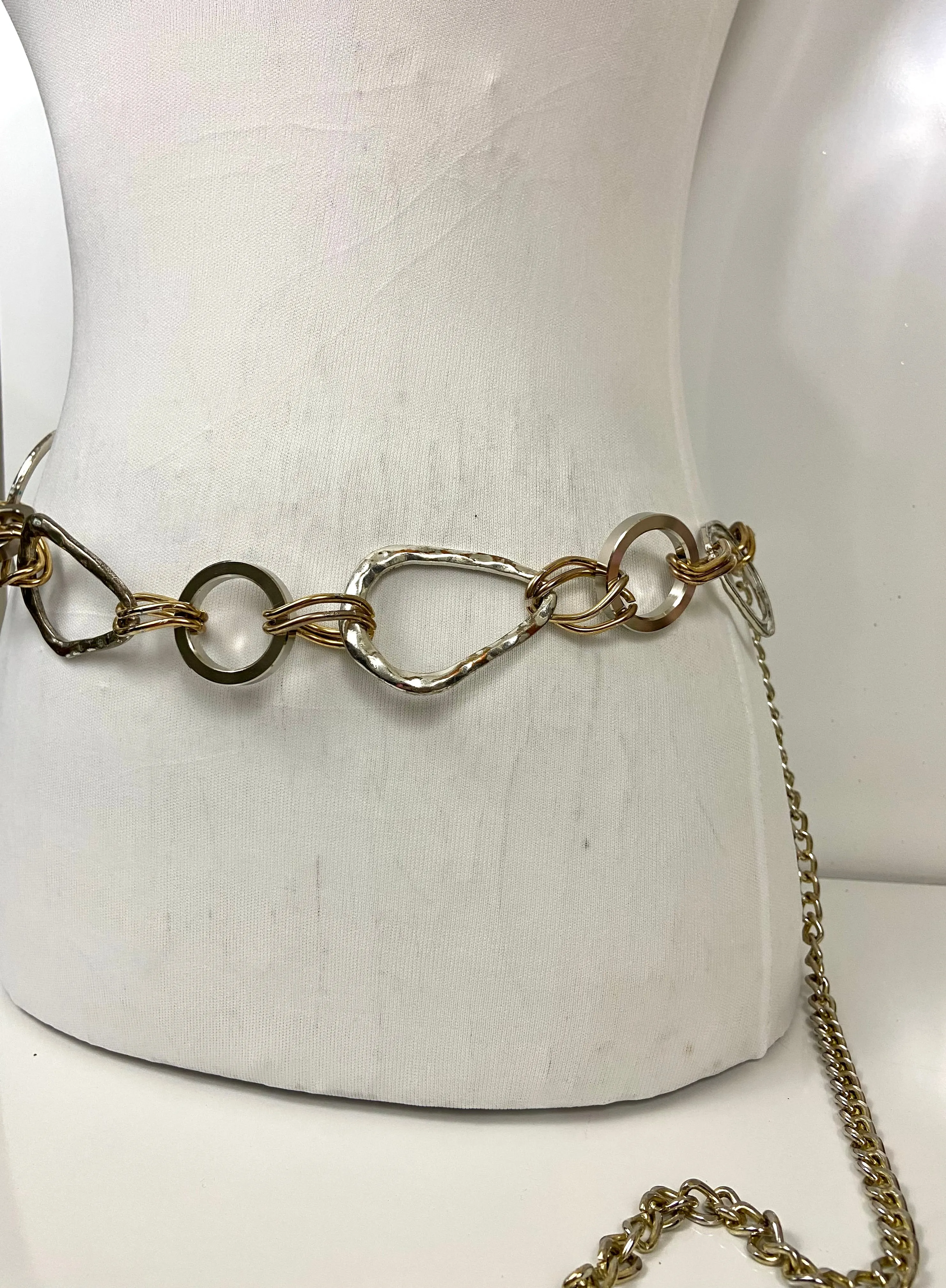 Gold & silver waist chain belt