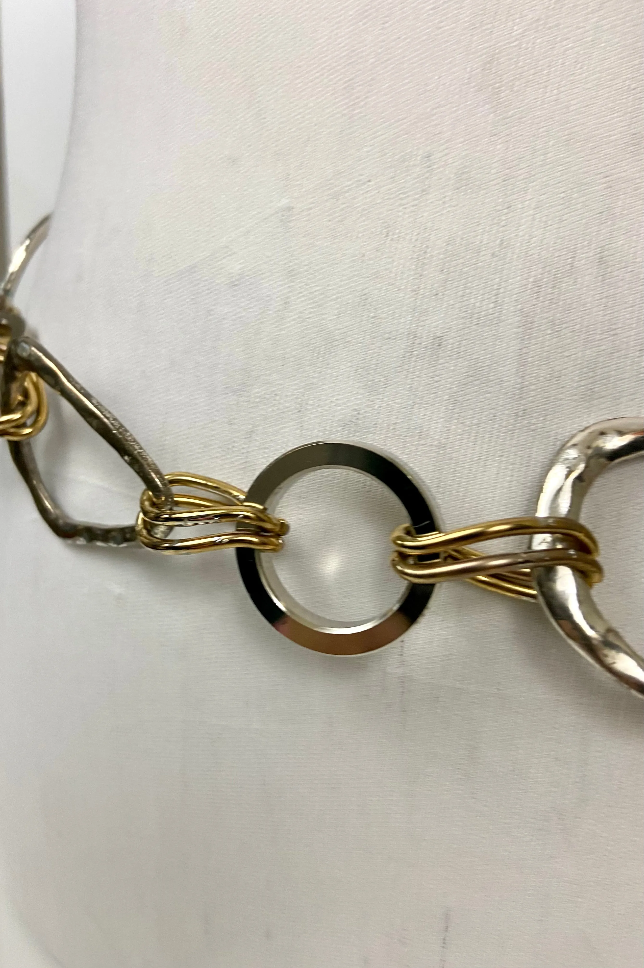 Gold & silver waist chain belt