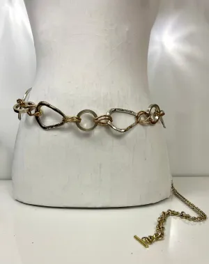 Gold & silver waist chain belt
