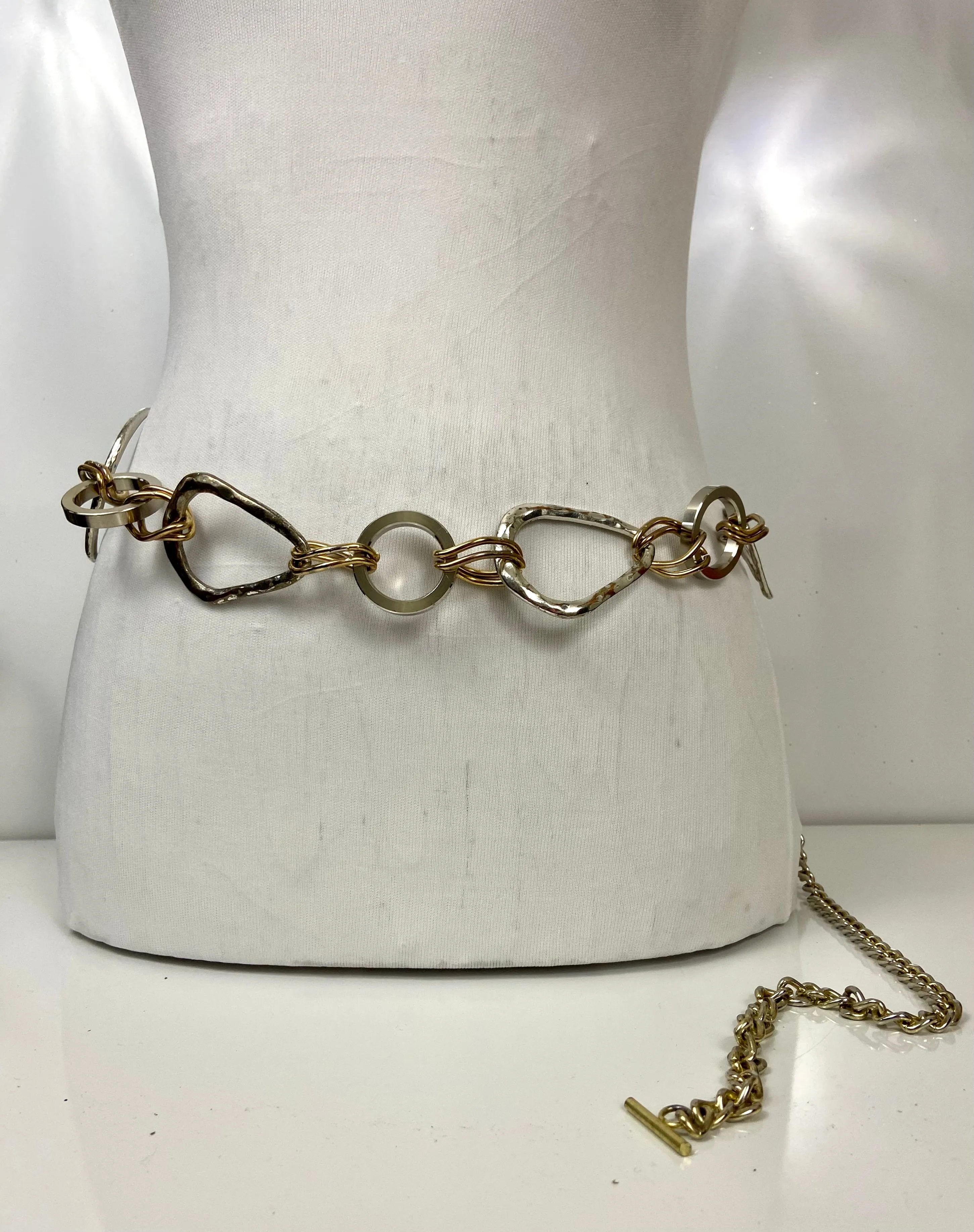 Gold & silver waist chain belt
