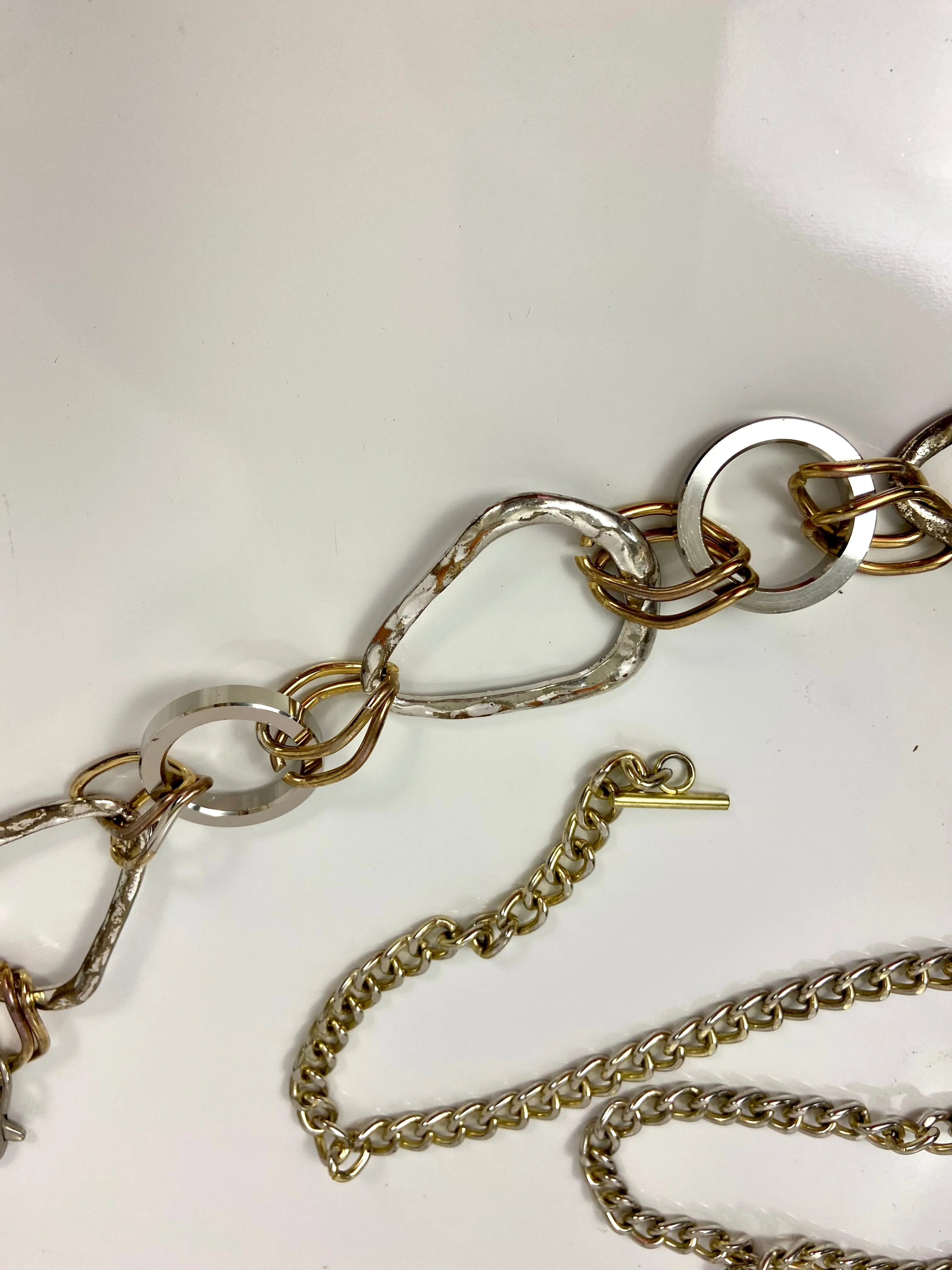 Gold & silver waist chain belt