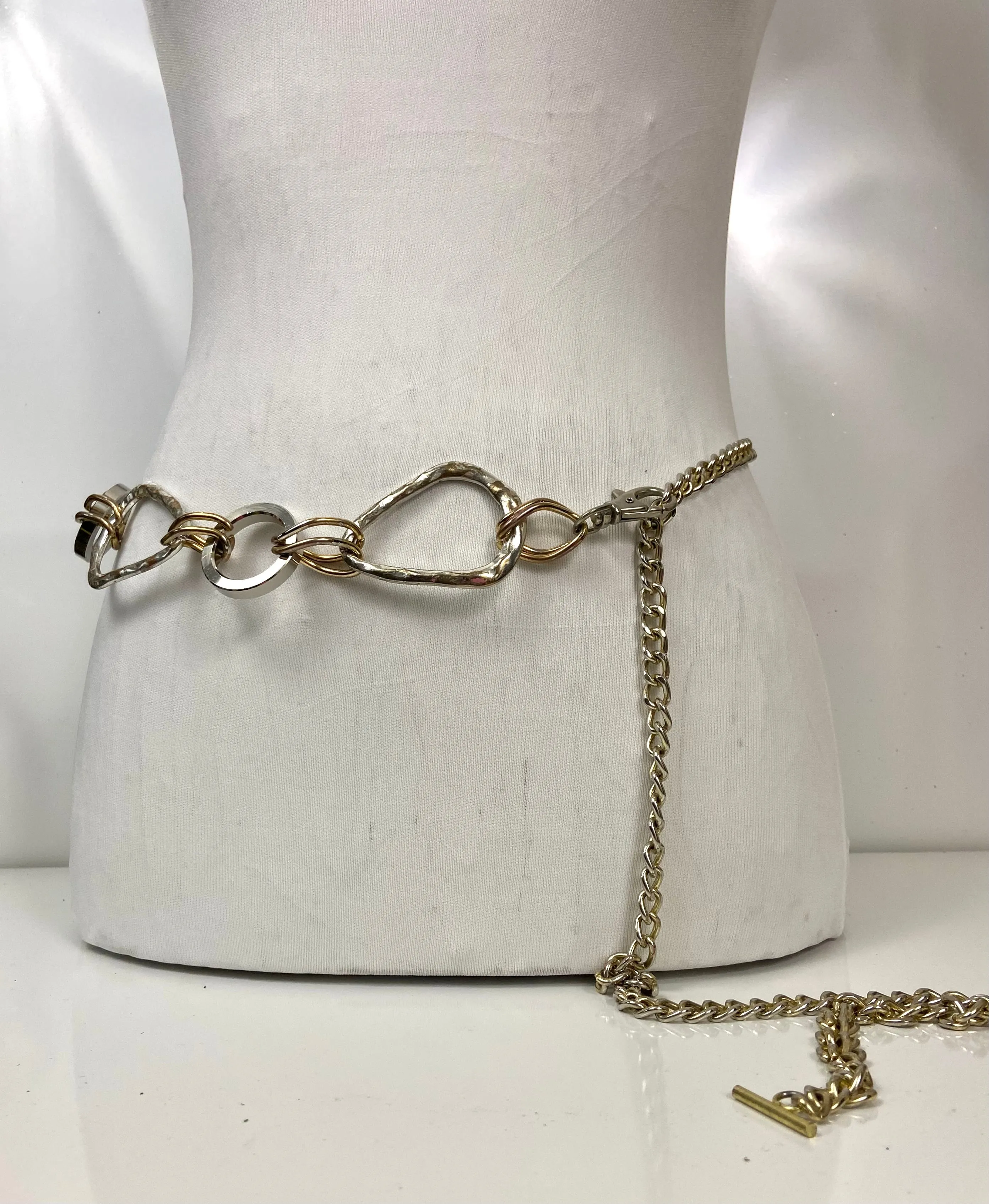 Gold & silver waist chain belt
