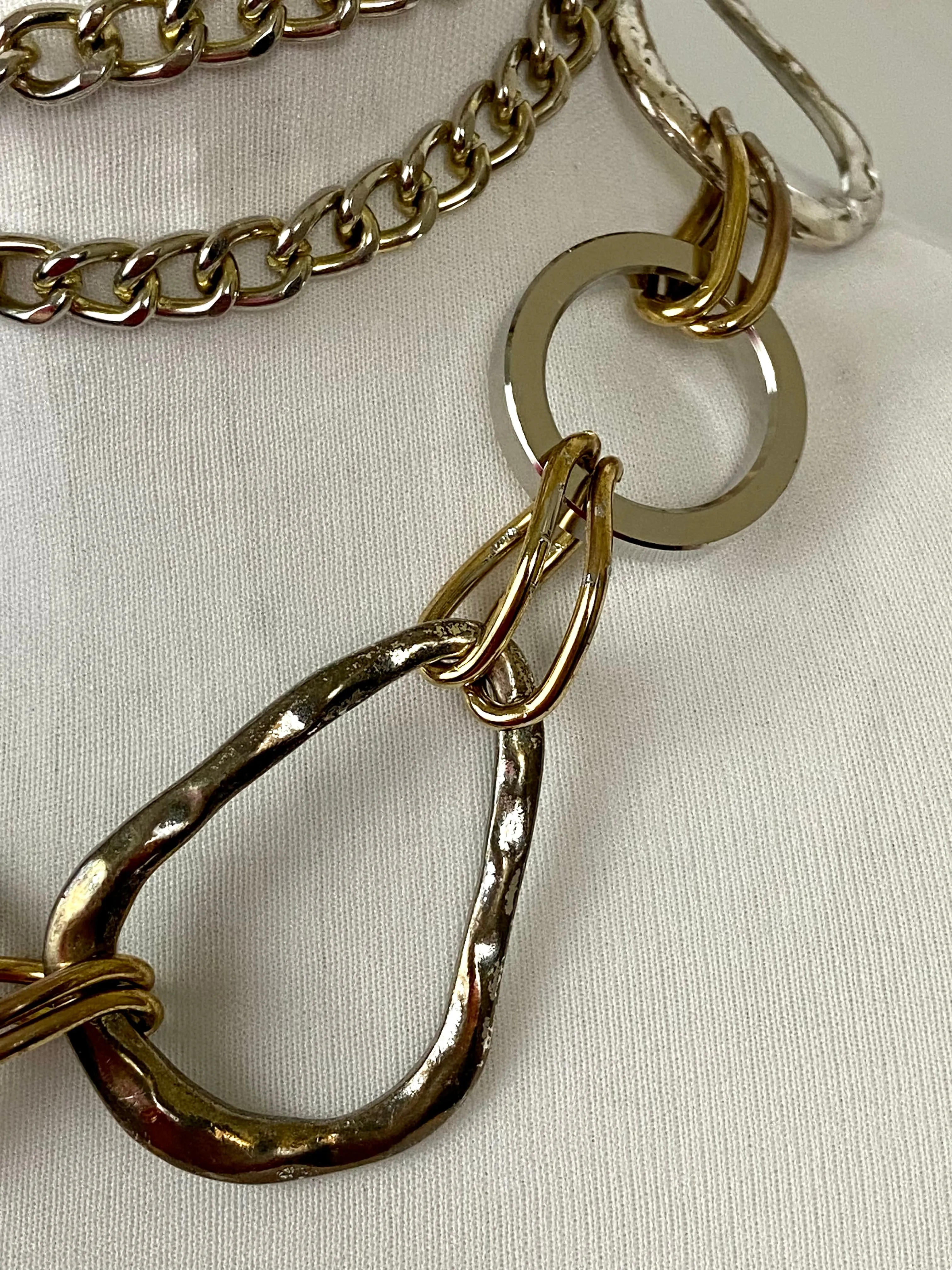 Gold & silver waist chain belt