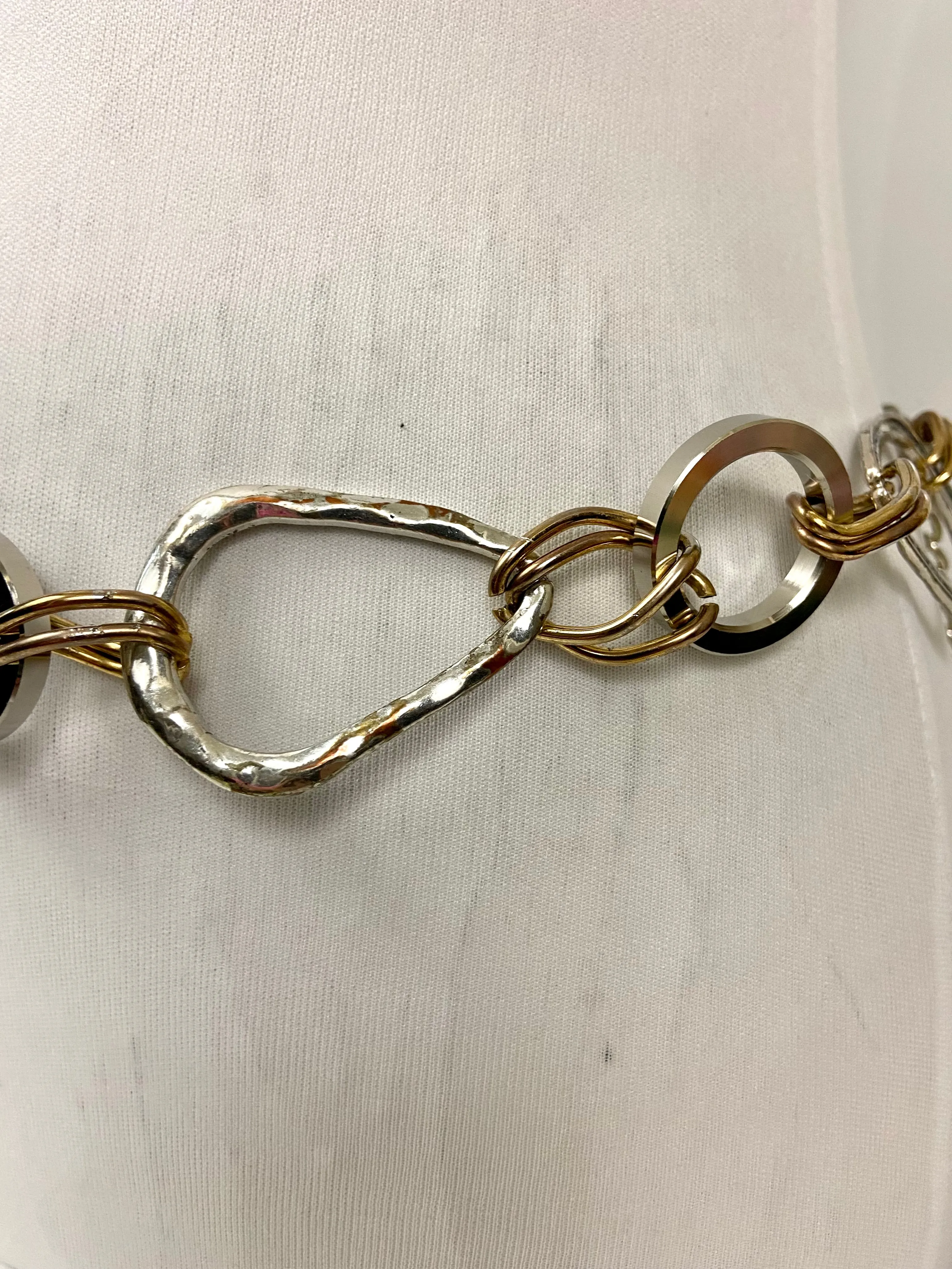 Gold & silver waist chain belt