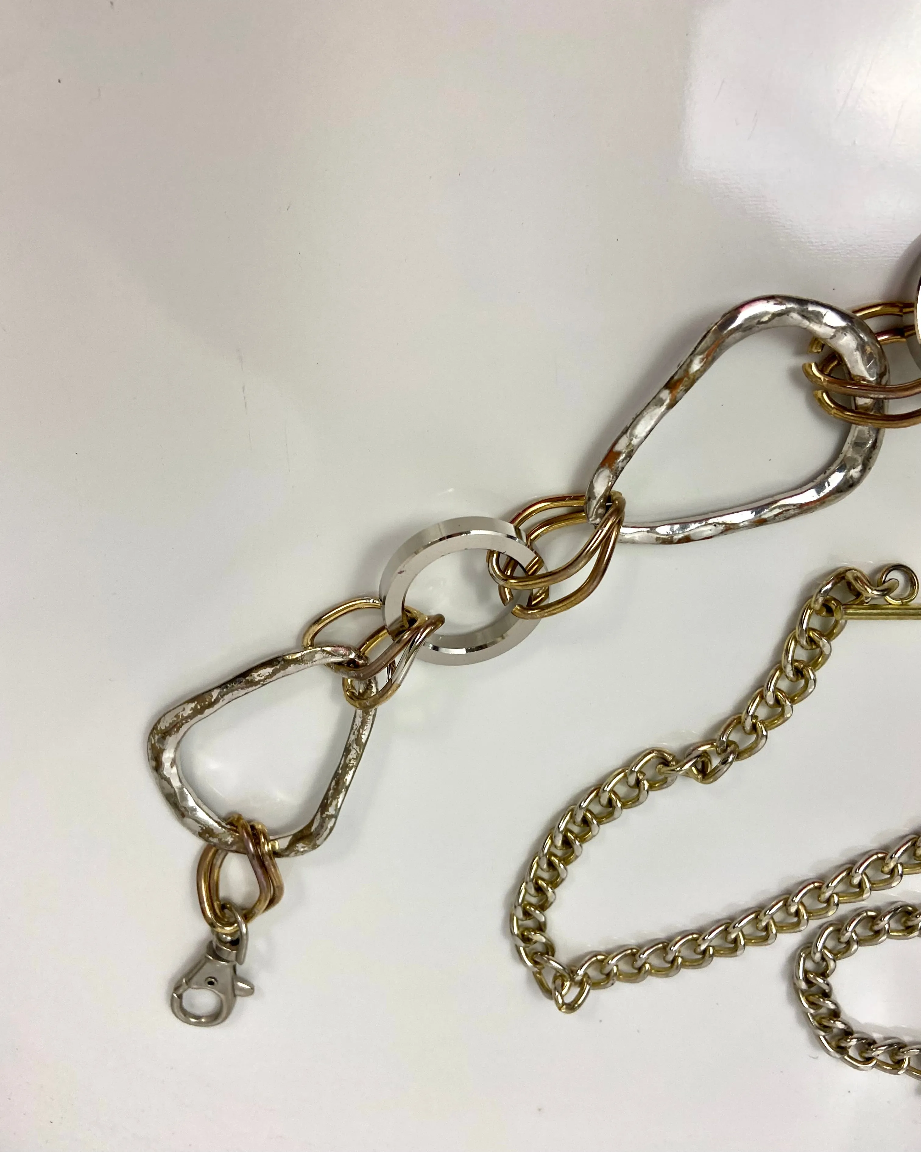 Gold & silver waist chain belt