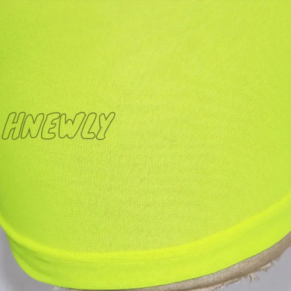 Hnewly Summer Fashion Yellow Mesh Transaparent Sexy Women Casual Shorts Ladies High Waist Shorts Summer Shorts Sexy Shorts
