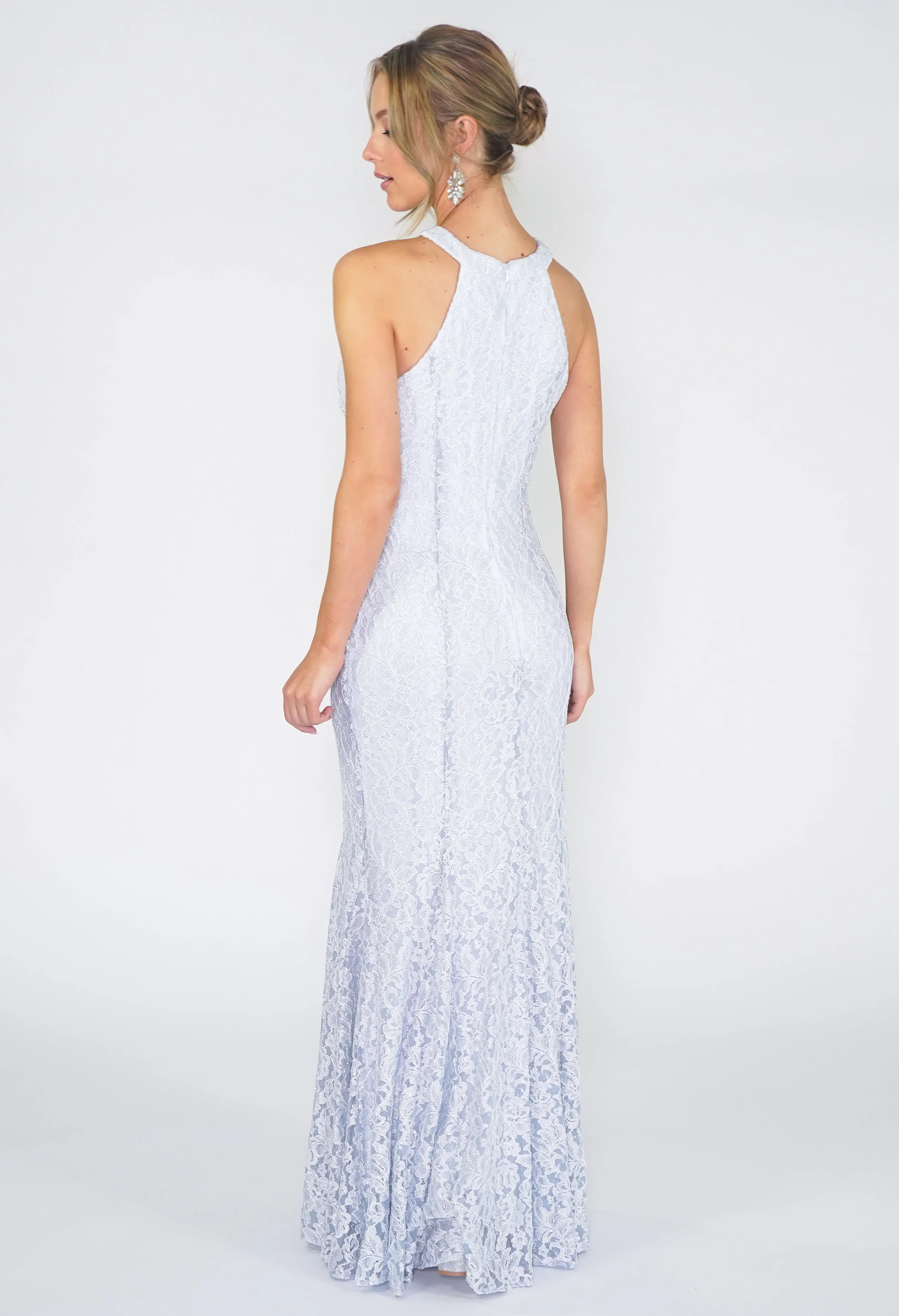 Ice Blue Evening Dress