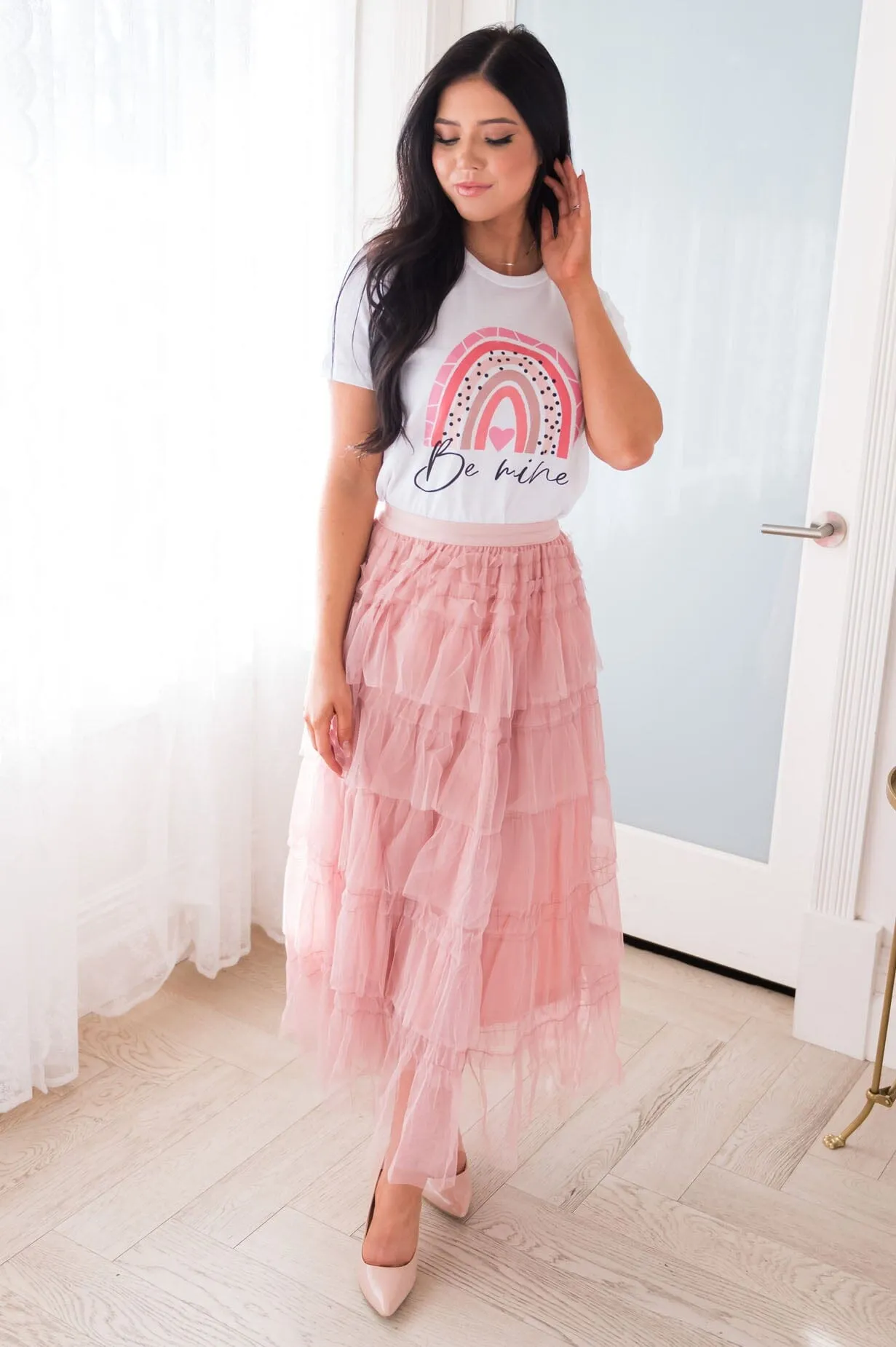 It's All About The Tiers Modest Tulle Skirt