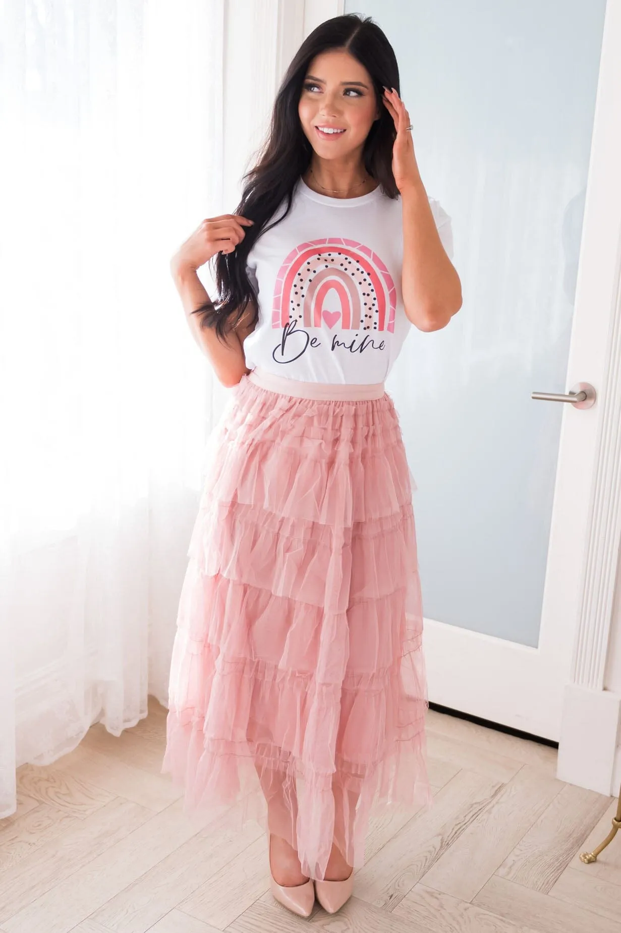 It's All About The Tiers Modest Tulle Skirt