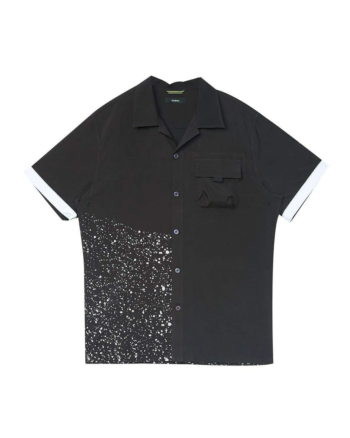 Konus Men's Reflective Tape Shirt In Black