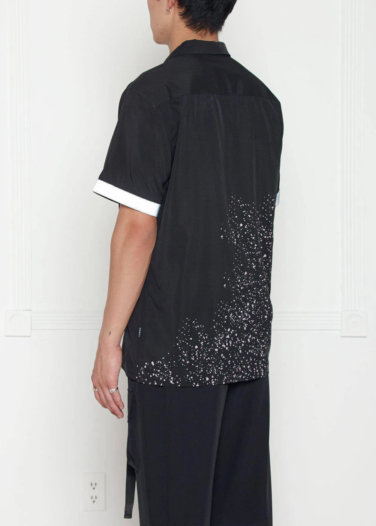Konus Men's Reflective Tape Shirt In Black