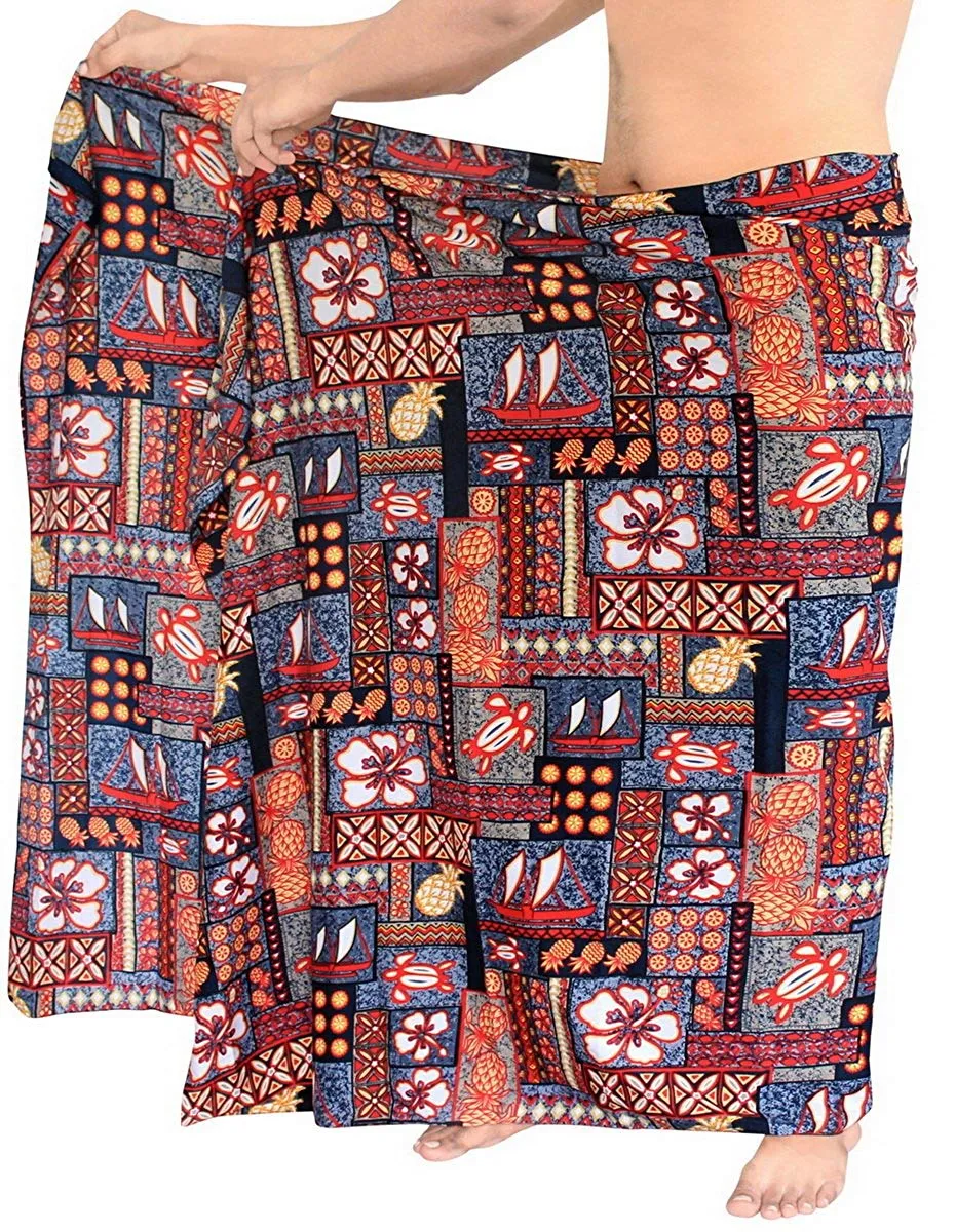 LA LEELA Beach Wear Mens Sarong Pareo Wrap Cover upss Bathing Suit Beach Towel Swimming