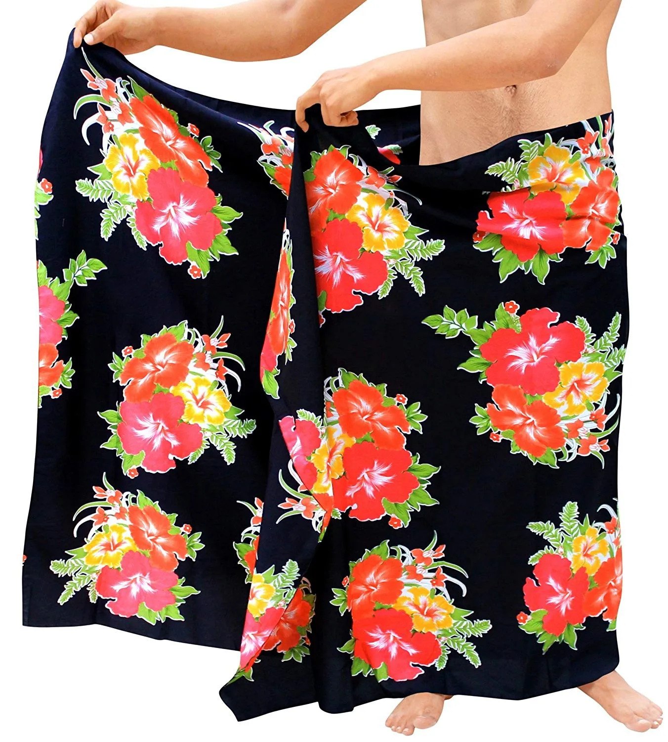LA LEELA Beach Wear Mens Sarong Pareo Wrap Cover upss Bathing Suit Beach Towel Swimming