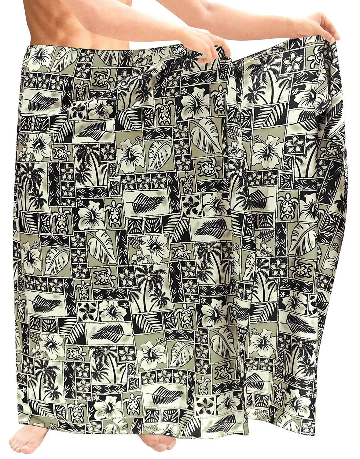 LA LEELA Beach Wear Mens Sarong Pareo Wrap Cover upss Bathing Suit Beach Towel Swimming