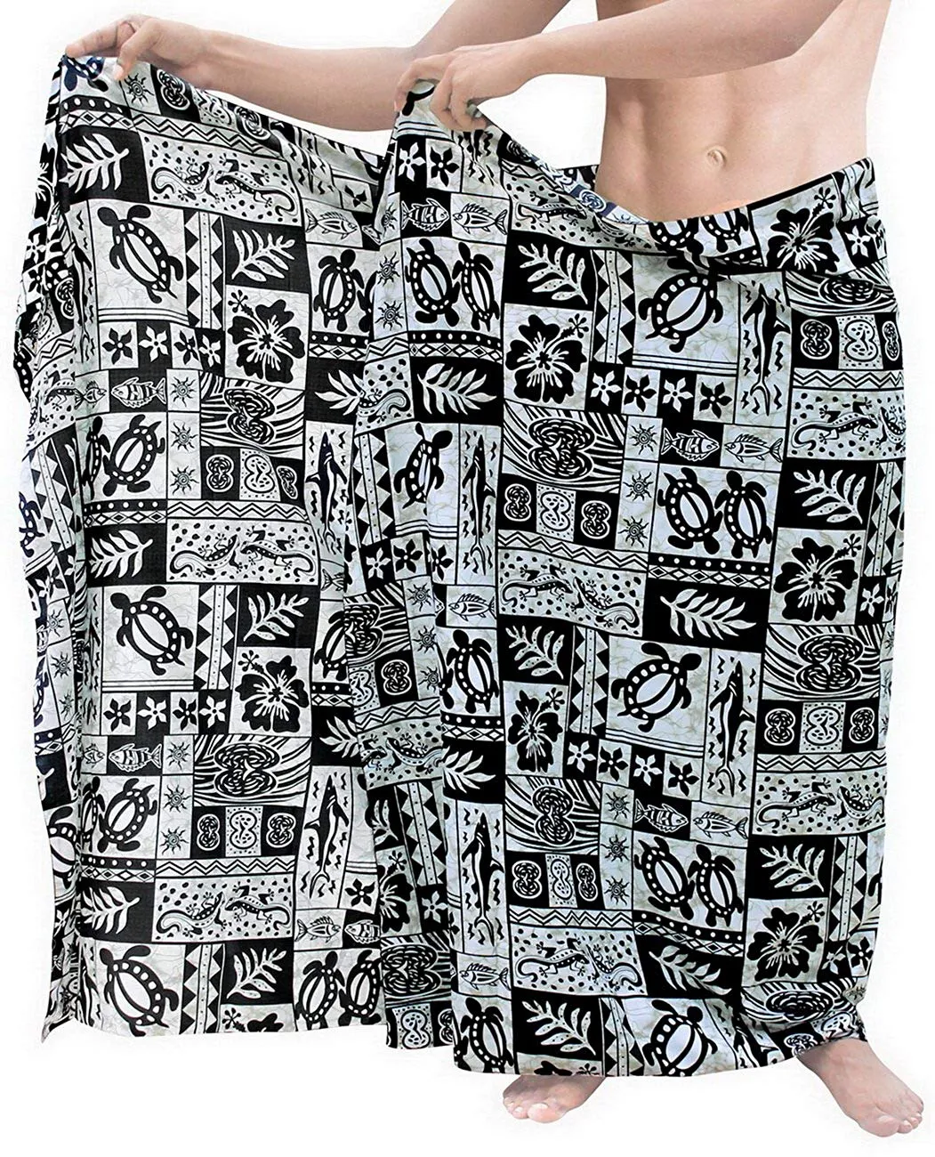 LA LEELA Beach Wear Mens Sarong Pareo Wrap Cover upss Bathing Suit Beach Towel Swimming