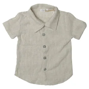 LINEN BUTTON DOWN TOP