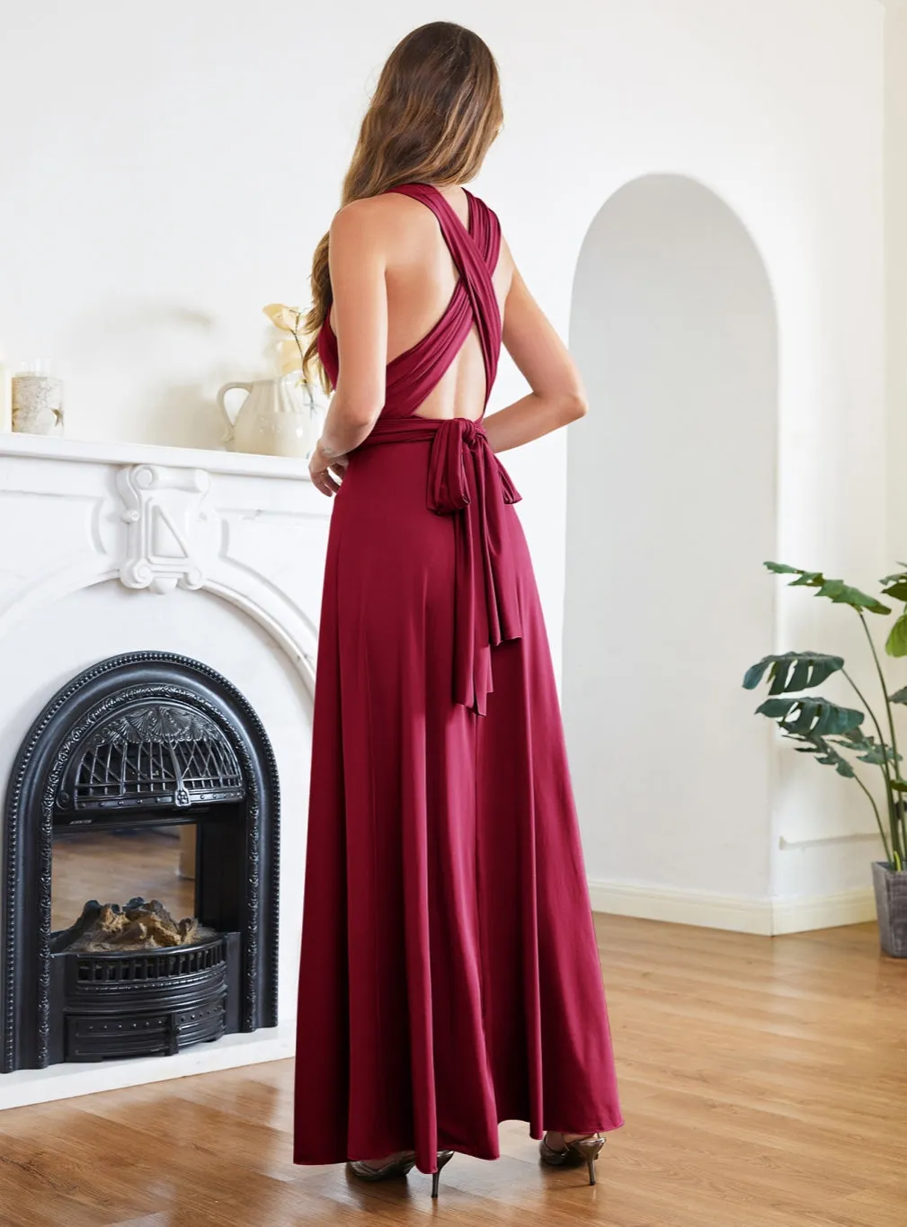 Long Infinity Dresses Convertible Gowns Floor-Length Formal Dresses